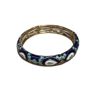 Stella & Dot Macey Stretch Enamel Bangle Bracelet